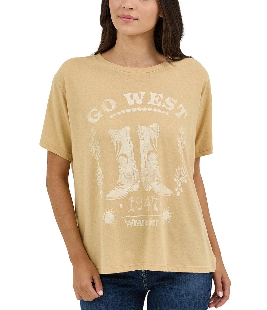 Wrangler® Retro® Go West Graphic Short Sleeve T-Shirt