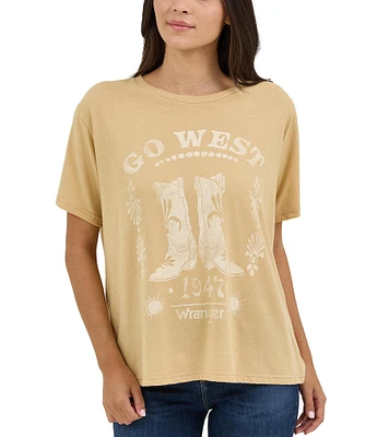 Wrangler® Retro® Go West Graphic Short Sleeve T-Shirt