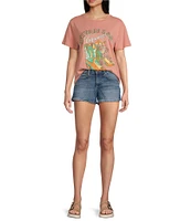 Wrangler® Retro® Mae Mid Rise Denim Shorts