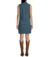 Wrangler® Retro® Sleeveless Denim Shirt Dress