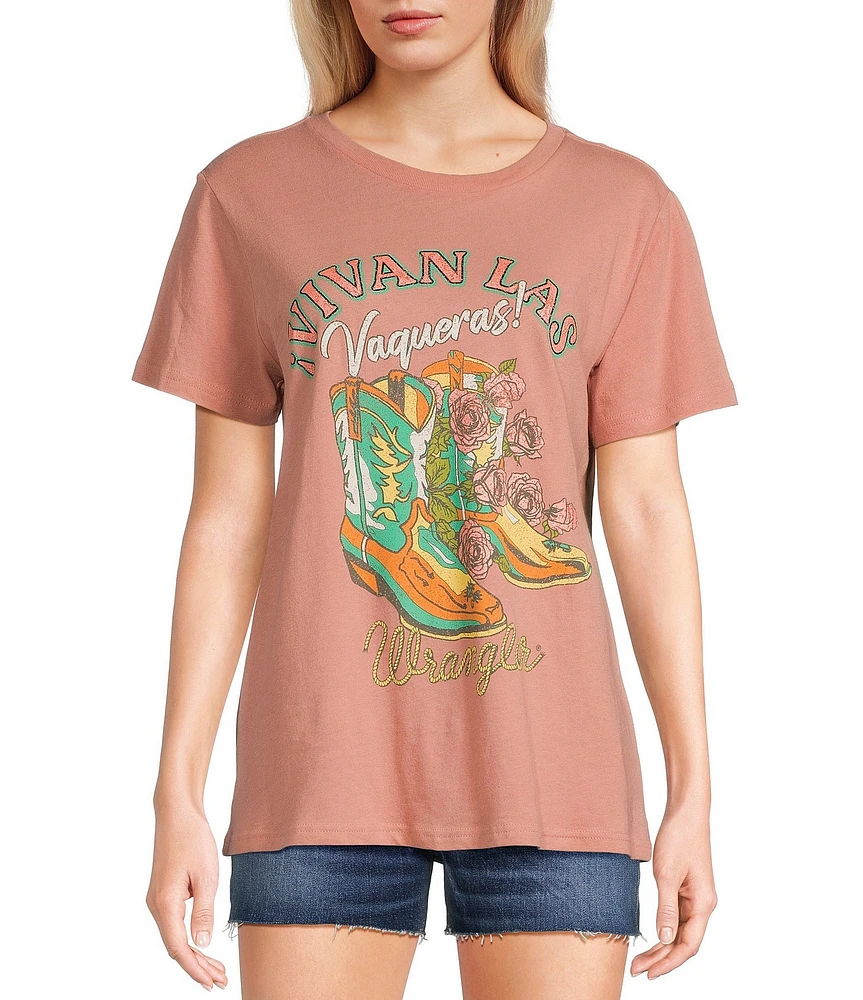 Wrangler® Retro® Vivan Las Vaqueras Short Sleeve T-Shirt