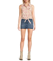 Wrangler® Sierra High Rise Denim Mini Skirt