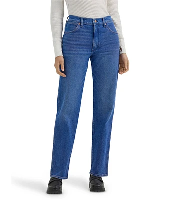 Wrangler Sunset Denim Mid Rise Straight Leg Jeans