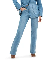Wrangler Sunset Mid Rise Straight Jeans
