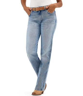 Wrangler Sunset Mid Rise Straight Leg Jeans