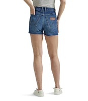 Wrangler® Western Mid Rise Frayed Hem Shorts