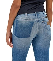 Wrangler Wrancher Mid Rise Shadow Pocket Boot Leg Jeans