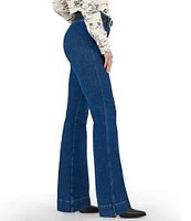 Wrangler® x Lainey Wilson Bare Back Pintucked Flare-Leg Jeans