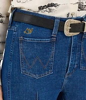 Wrangler® x Lainey Wilson Bare Back Pintucked Flare-Leg Jeans