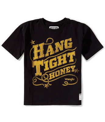 Wrangler® x Lainey Wilson Big Girls 7-16 Hang Tight Honey Graphic T-Shirt