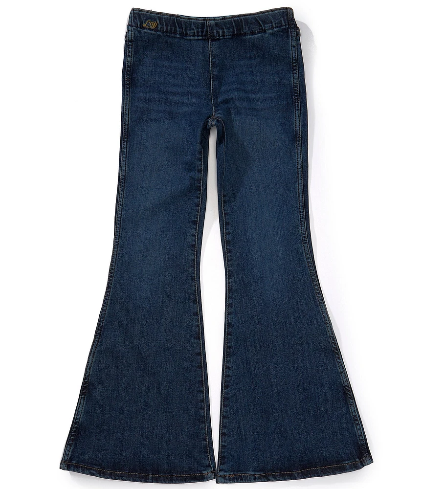 Wrangler® x Lainey Wilson Big Girls 7-16 Pull-On Dark Denim Wash Jeans
