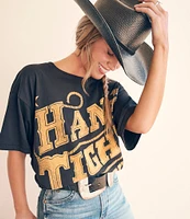 Wrangler® x Lainey Wilson Hang Tight Honey Graphic Short Sleeve Oversized T-Shirt