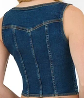 Wrangler® x Lainey Wilson Pony Up Bustier Denim Top