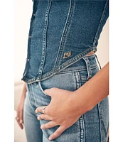 Wrangler® x Lainey Wilson Pony Up Bustier Denim Top