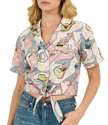 Wrangler® x Lainey Wilson Wild Horses Short Sleeve Woven Shirt