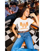 Wrangler x Whataburger Ringer #double;Flying W#double; Crew Neck Short Sleeve Tee