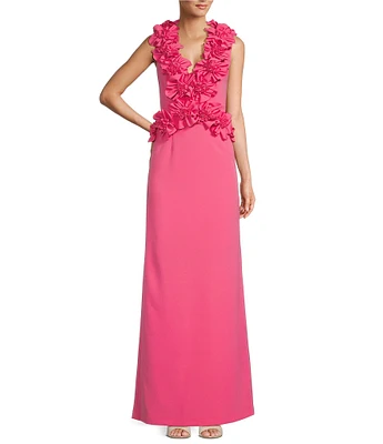 Antonio Melani x Breast Cancer Awareness Capsule Mary-Cathryn Crepe V-Neck Dress