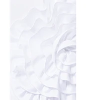 Xscape Scuba Crepe Off-the-Shoulder Sleeveless Rosette Mini Dress