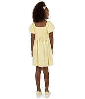 Xtraordinary Big Girls 7-16 Bubble-Sleeve Pleated-Boodice Seersucker Dress