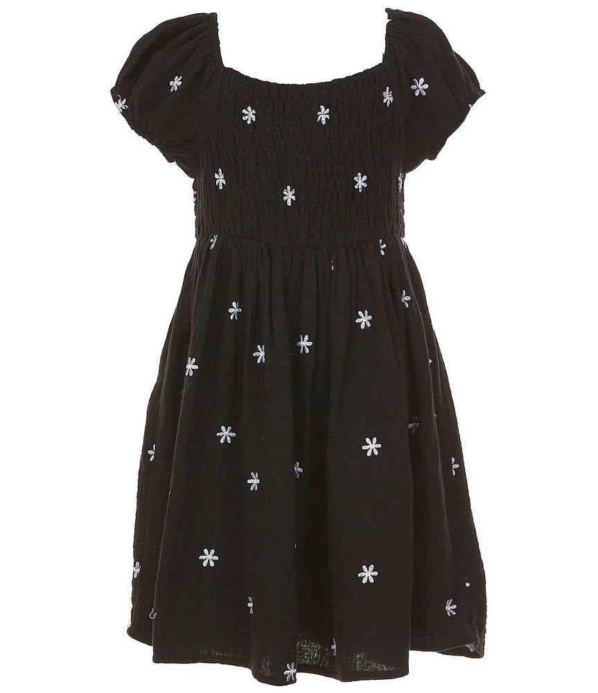 Xtraordinary Big Girls 7-16 Cap-Sleeve Patterned A-Line Dress