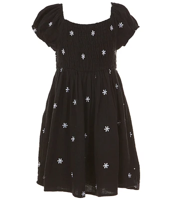 Xtraordinary Big Girls 7-16 Cap-Sleeve Patterned A-Line Dress