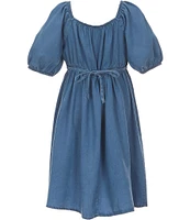 Xtraordinary Big Girls 7-16 Elbow-Sleeve Fit-And-Flare Dress