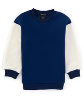 Xtraordinary Big Girls 7-16 Long Sleeve Color Block Sweatshirt