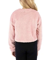 Xtraordinary Big Girls 7-16 Long Sleeve Fuzzy Cropped Sweater With Fanny Pack