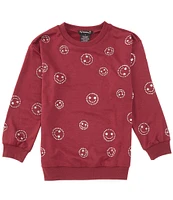 Xtraordinary Big Girls 7-16 Long-Sleeve Smiley Face Sweatshirt