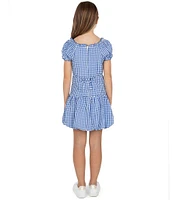 Xtraordinary Big Girls 7-16 Short Sleeve Gingham Drop-Waist Dress