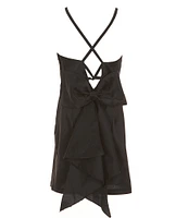 Xtraordinary Big Girls 7-16 Sleeveless Bow-Back Taffeta Dress