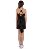 Xtraordinary Big Girls 7-16 Sleeveless Bow-Back Taffeta Dress