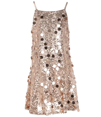 Xtraordinary Big Girls 7-16 Sleevless Sequin-Embellished Shift Dress