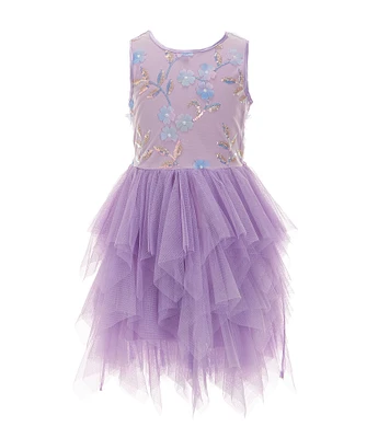 Xtraordinary Little Girls 4-6X Sleeveless Sequin-Embellished/Embroidered-Bodice Tulle Tutu Dress