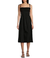 Xtraordinary Sleeveless Tie Strap Midi Dress