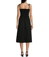 Xtraordinary Sleeveless Tie Strap Midi Dress