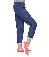 YMI Jeanswear Big Girls 7-14 Paper Bag Waist Balloon Jeans