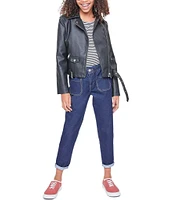 YMI Jeanswear Big Girls 7-14 Paper Bag Waist Balloon Jeans