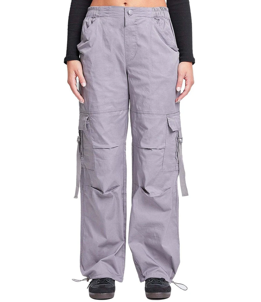 YMI Jeanswear High Rise Drawstring Hem Relaxed Cargo Pants