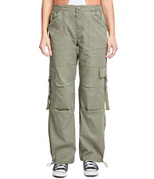 YMI Jeanswear High Rise Drawstring Hem Relaxed Cargo Pants