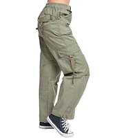 YMI Jeanswear High Rise Drawstring Hem Relaxed Cargo Pants