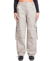 YMI Jeanswear High Rise Drawstring Hem Relaxed Cargo Pants