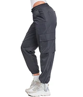 YMI Jeanswear High Rise Nylon Cargo Jogger Pants