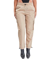 YMI Jeanswear High Rise Nylon Cargo Jogger Pants