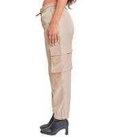 YMI Jeanswear High Rise Nylon Cargo Jogger Pants