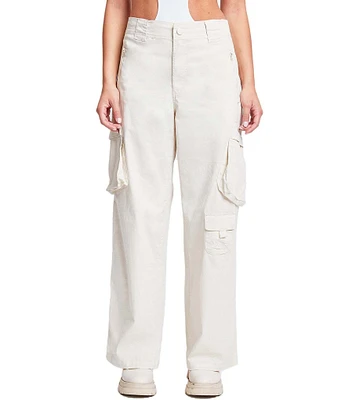 YMI Jeanswear High Rise Relaxed Straight Leg Cargo Pants