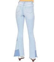 YMI Jeanswear High Rise Side Panel Detail Flare Jeans