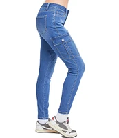 YMI Jeanswear Hyperdenim Mid Rise Skinny Cargo Jeans