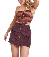 YMI Jeanswear Love Wide Wale High Rise Corduroy Skirt