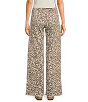 YMI Jeanswear Low Rise Loose Animal Print Pants